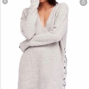 Free People Heart It Laces Sweater